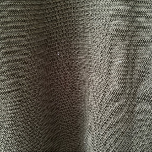 Boohoo Plus Cocoon Oversized Rib Knit Cardigan — Khaki - Picture 5 of 8